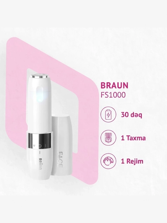 Yuz uchun epilyator Braun Face FS-1000. Yuzdagi nozik tuklarni olib tashlash uchun - 