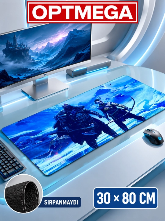 Большой коврик 100x50x3 мм, игровой и офисный коврик для клавиатуры и мыши