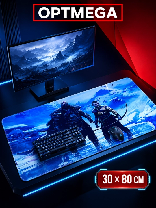 Большой коврик 100x50x3 мм, игровой и офисный коврик для клавиатуры и мыши