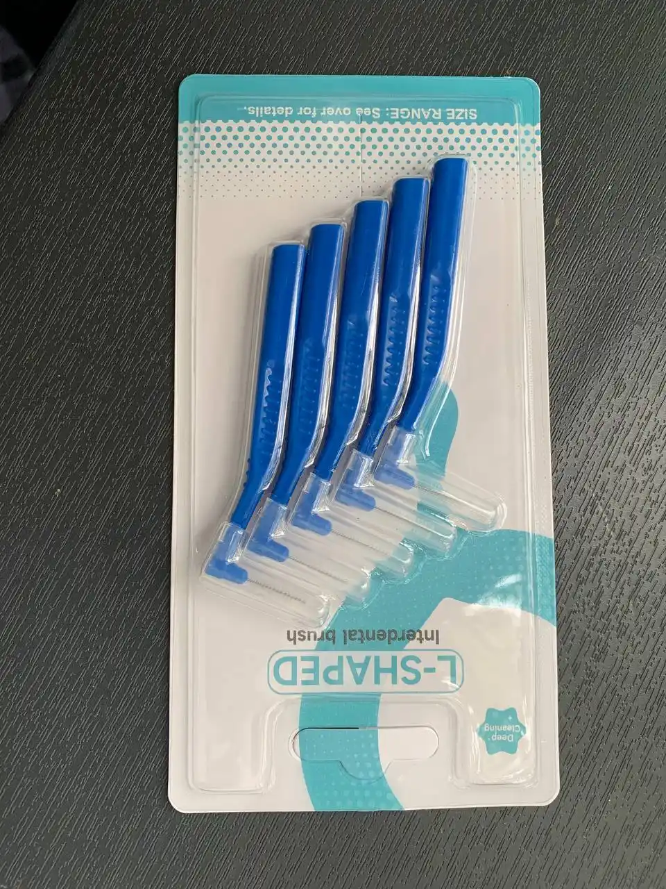 Tishlarni tozalash va breketlar uchun tishlararo yorshiklar,interdental cho‘tkalar, 5 dona