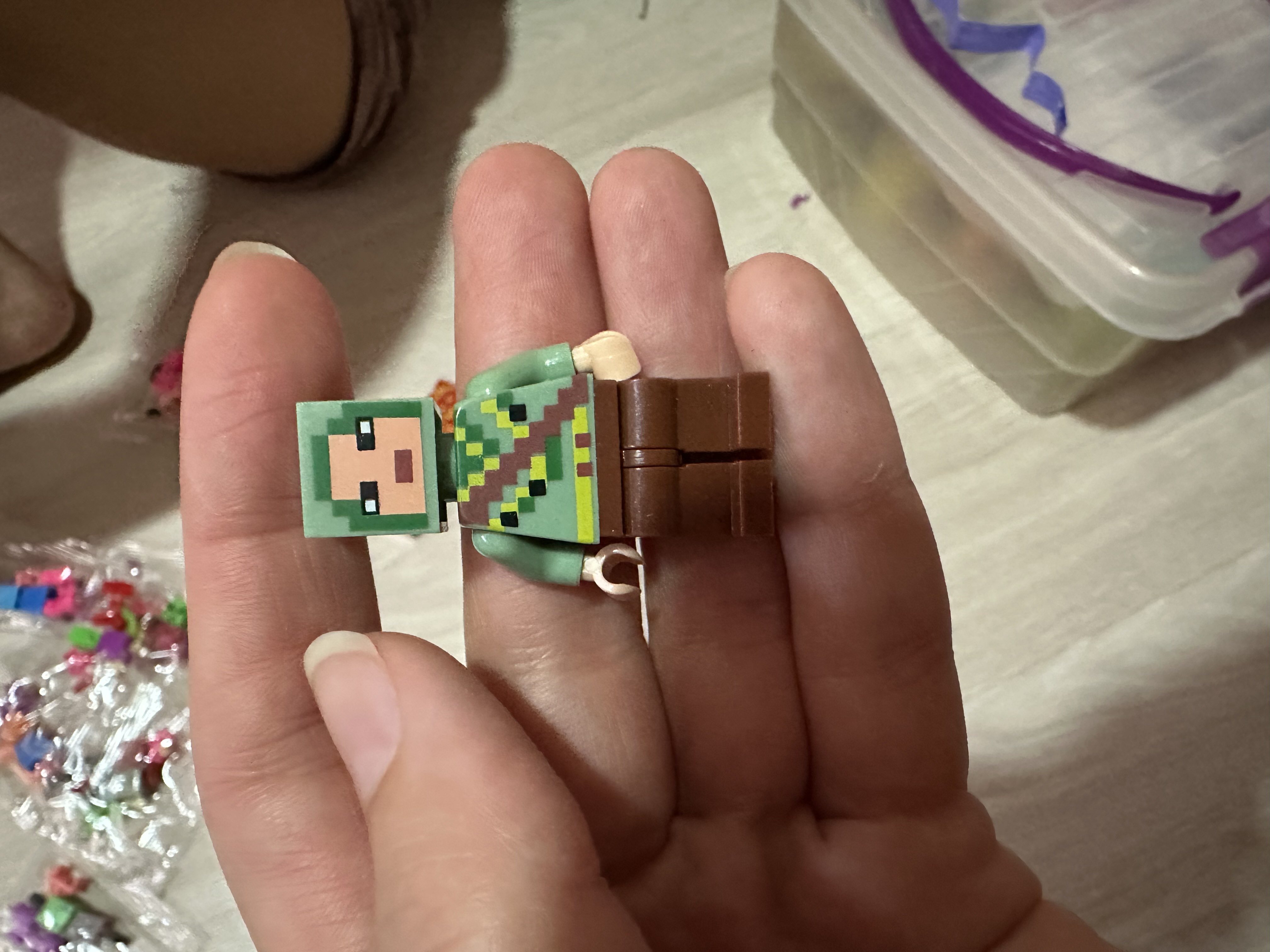 Minecraft figuralar to'plami 16 dona Maynkraft o'yinchoq lego mos aksesuar nabor