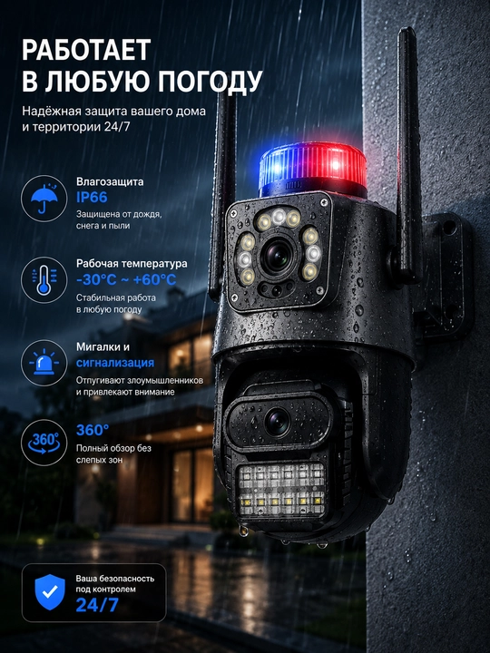 Умная Wi-Fi камера, камеры видеонаблюдения, камера 360 Full HD, Смарт камера