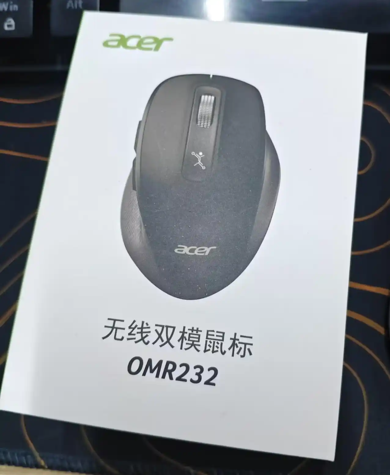 Acer OMR232 simsiz, ovozsiz sichqoncha, Bluetooth + 2.4G, ergonomik