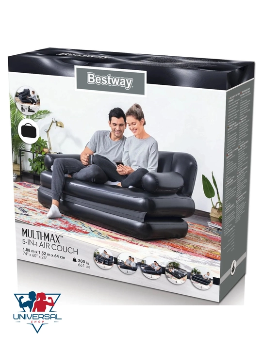 Puflanadigan transformator divan Bestway 75054 BW Double 5-in-1