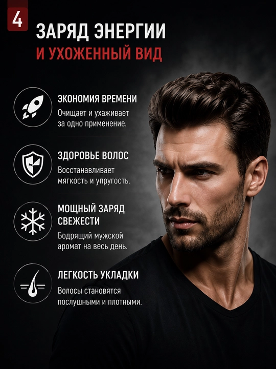 Шампунь-кондиционер MEN ASPECT SIMPLE Для ежедневного ухода, 250 мл