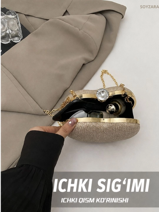 Женская сумка-клатч в форме сердца