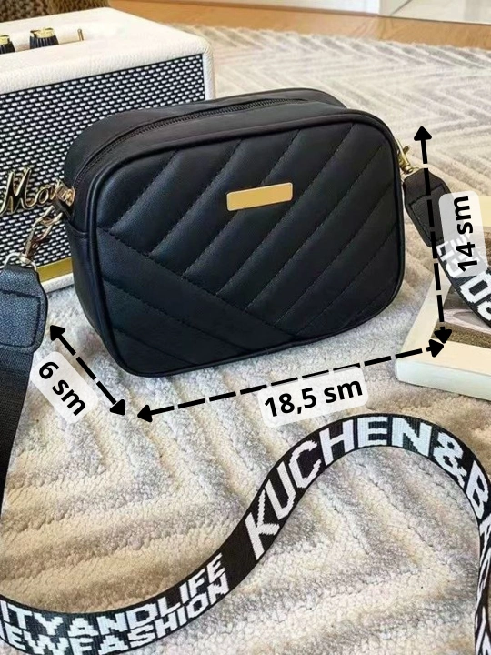Ayollar uchun keng tasmali yelkama sumka