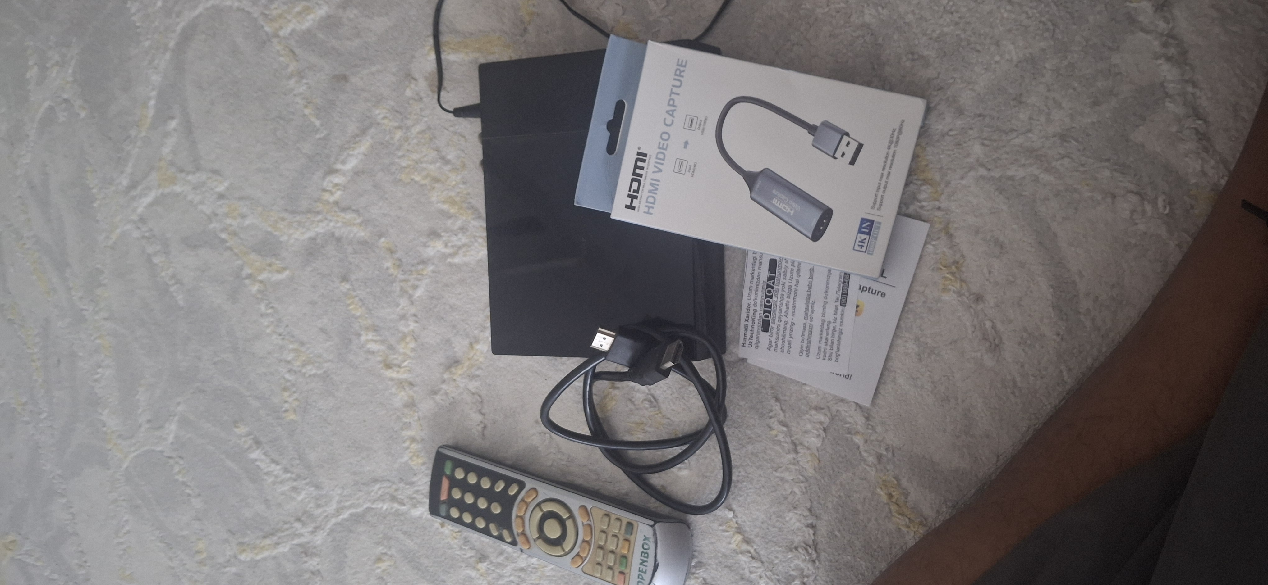 4K HDMI - USB video qayd qilish kartasi, HDMI-USB zaxvat