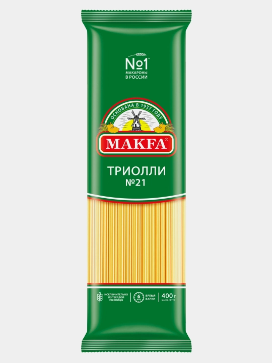 Triolli vermishell Makfa, uzun, 400 g