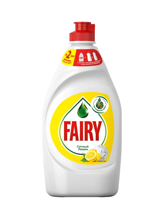 Средство для мытья посуды Fairy Лимон 1+1, 450 мл