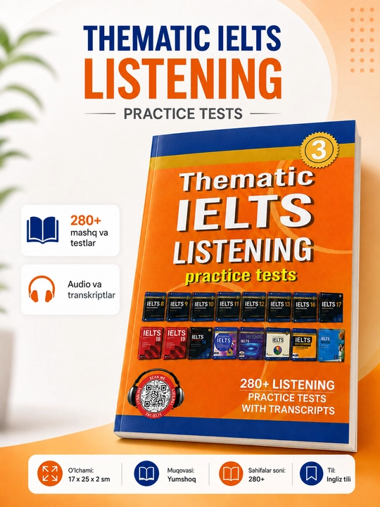 Thematic IELTS Reading. Listening. Writing Practice Tests va 2ta kitob to'plami - 