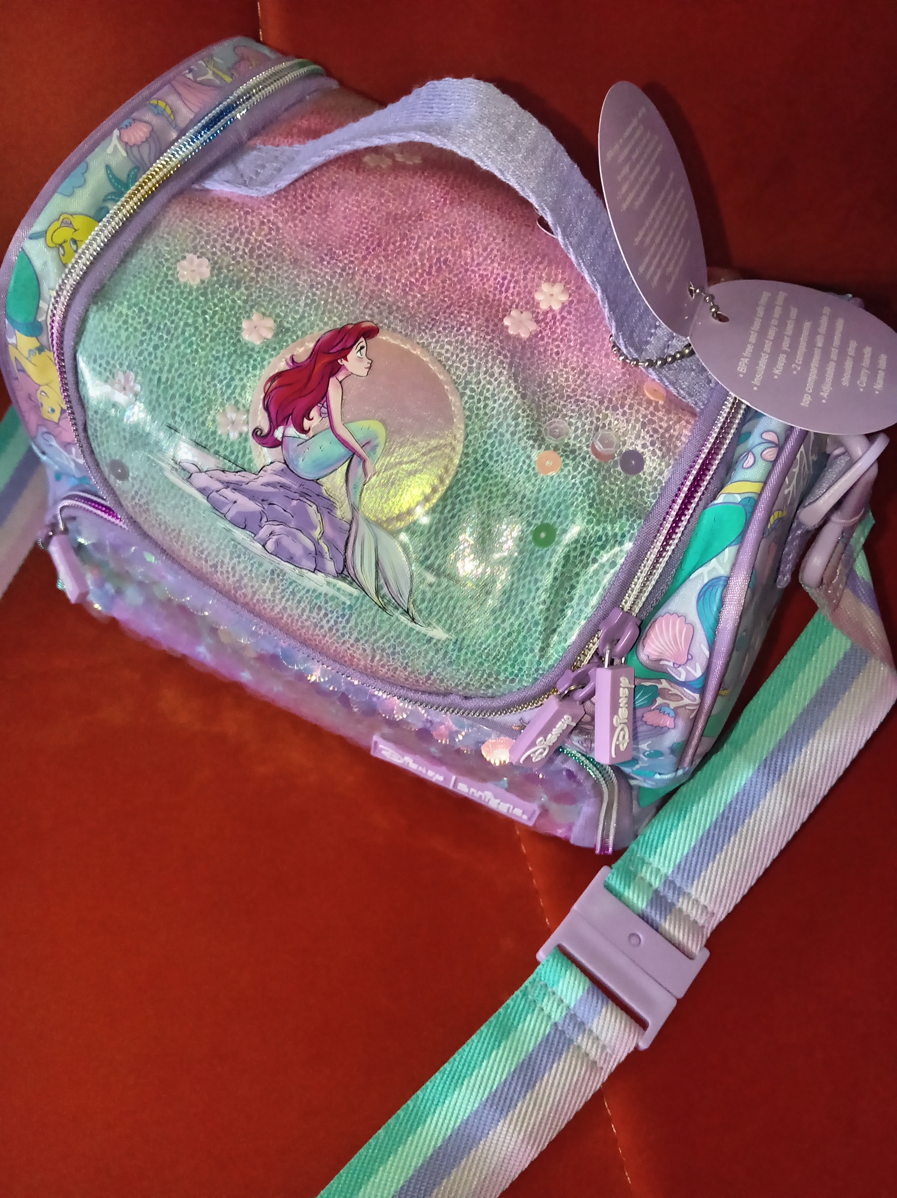 Smiggle maktab lunchbox sumkasi, 2 bo‘limli, sayr va sayohatlar uchun, 6-14 yoshgacha