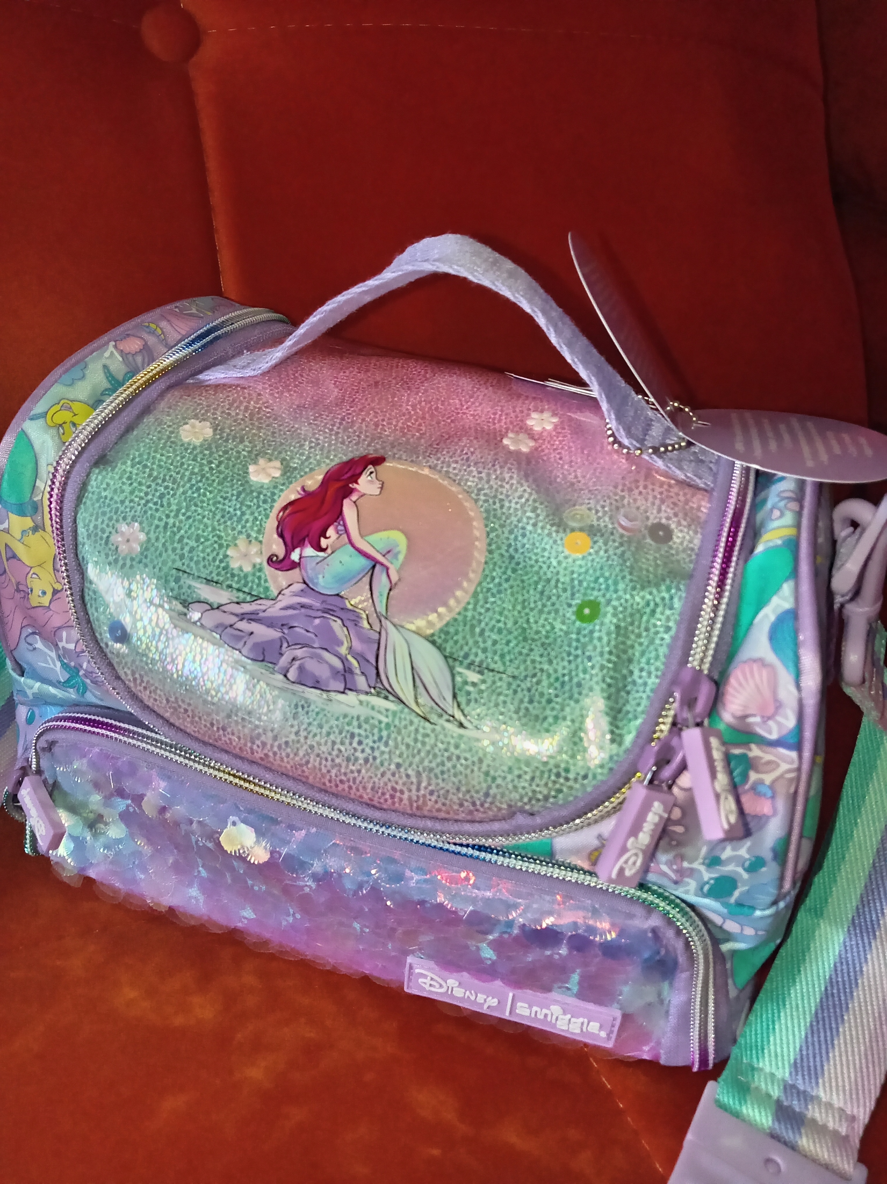 Smiggle maktab lunchbox sumkasi, 2 bo‘limli, sayr va sayohatlar uchun, 6-14 yoshgacha