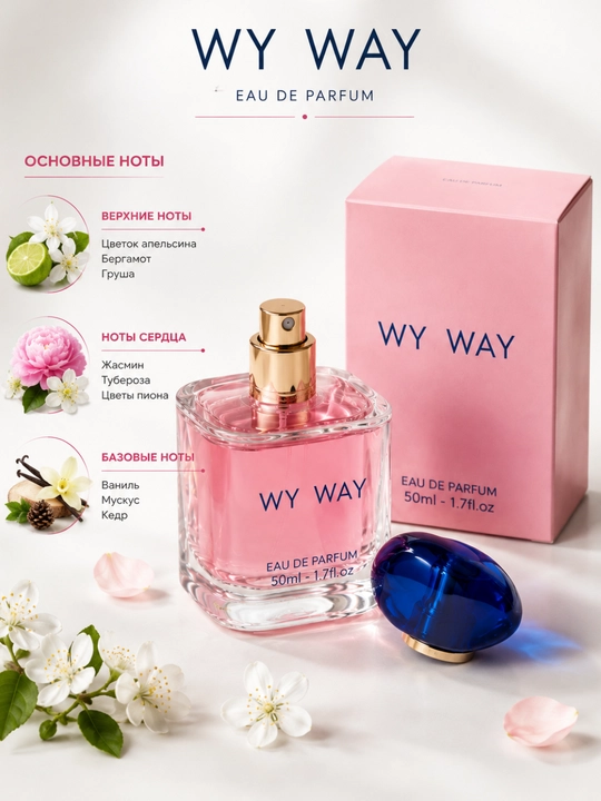 My Way, Ayollar uchun Wy Way parfyumeriya suvi, ayollar atirlari, 50 ml