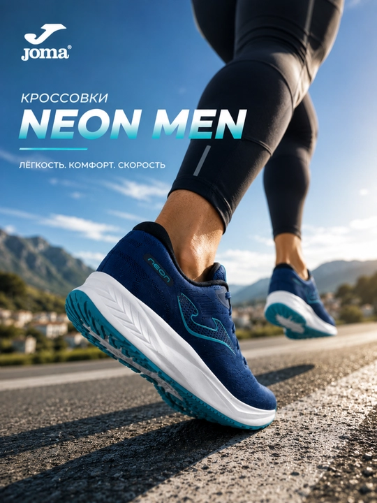 Мужские беговые кроссовки Joma Neon, черные