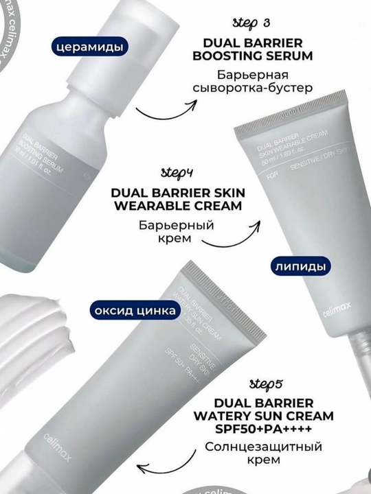 CELIMAX Dual Barrier набор для восстановления и укрепления кожного барьера