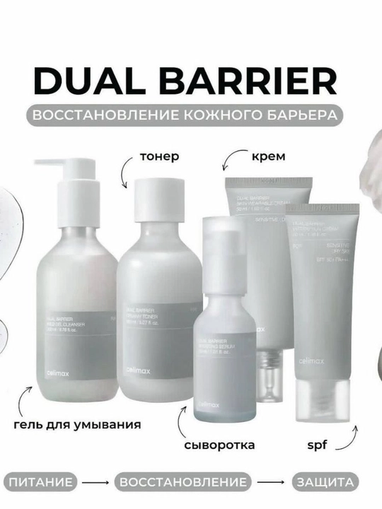 CELIMAX Dual Barrier набор для восстановления и укрепления кожного барьера - 