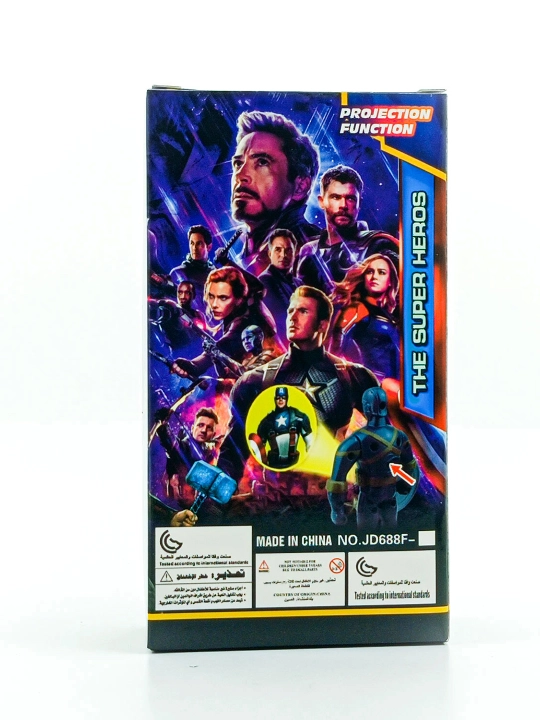 Marvel superqahramon figuri, proyektorli, Avengers, 3+