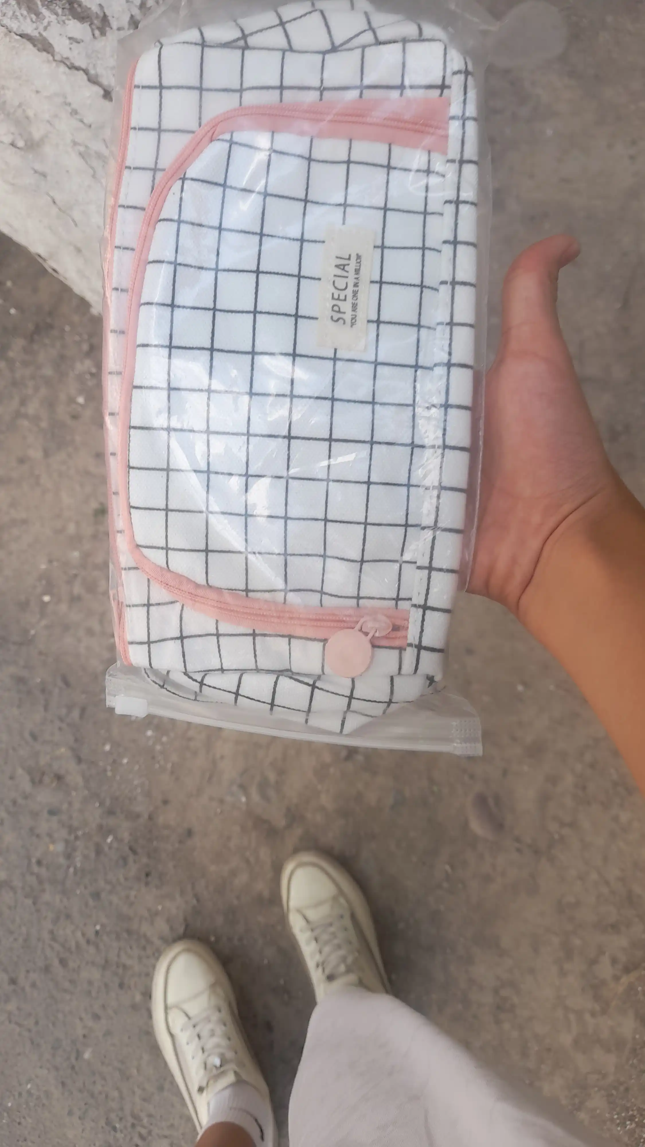 Qalam qutisi, kosmetik sumka, ko'p funktsiyali, ikki qavatli