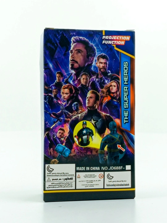 Marvel superqahramon figuri, proyektorli, Avengers, 3+