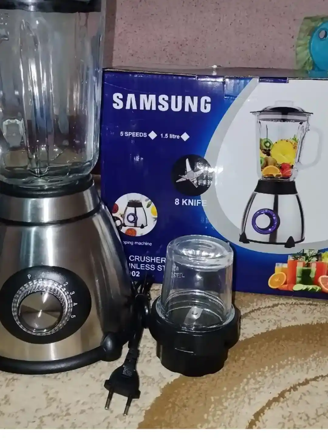 Blender Statsionar 1000-1500 Vt, 1.5 l, 3 tasi 1 da, kofe maydalagich bilan