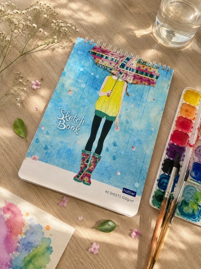 Premium SketchBook daftari 40 sahifali A5 - 