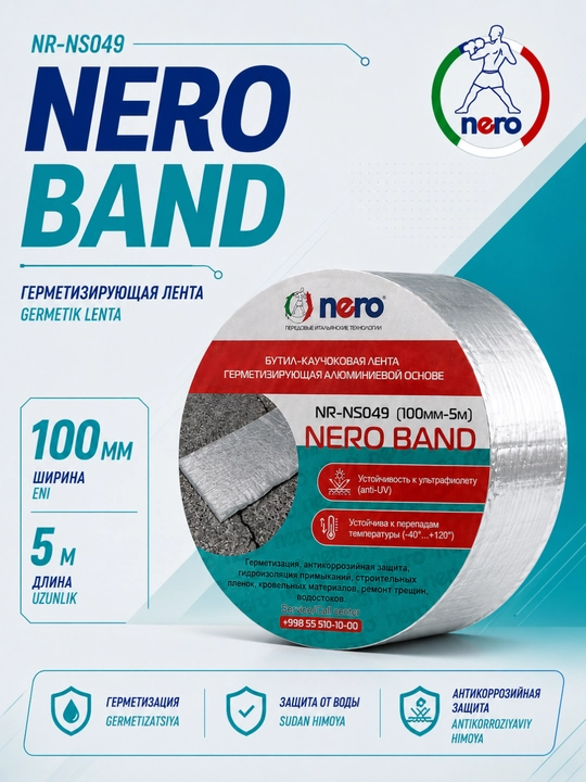 NERO BAND NR-NS049 — germetik lenta 100 mm × 5 m - 