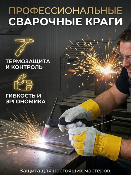 Краги сварщика (Сварные перчатки)