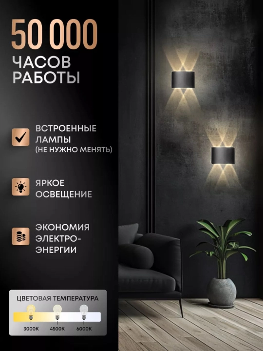 Yoritgich bra devorga, svetodiod LED chiroq, svetilnik loft, chiroqlar uy va ko'cha uchun