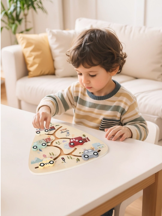 Montessori uslubidagi «Shahar transporti» bizibordi 