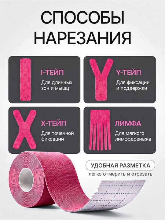 Кинезио тейп для лица и тела, тейпы, кинезиологическая лента от морщин