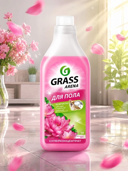 Grass Arena — средство для мытья пола «Цветущая кувшинка», 1 л