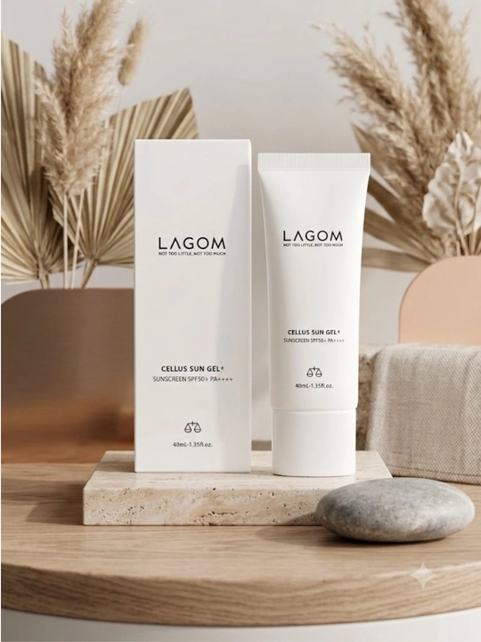 Солнцезащитный гель для лица LAGOM Cellus Sun Gel+ SPF50+ PA++++ (40 мл) - 