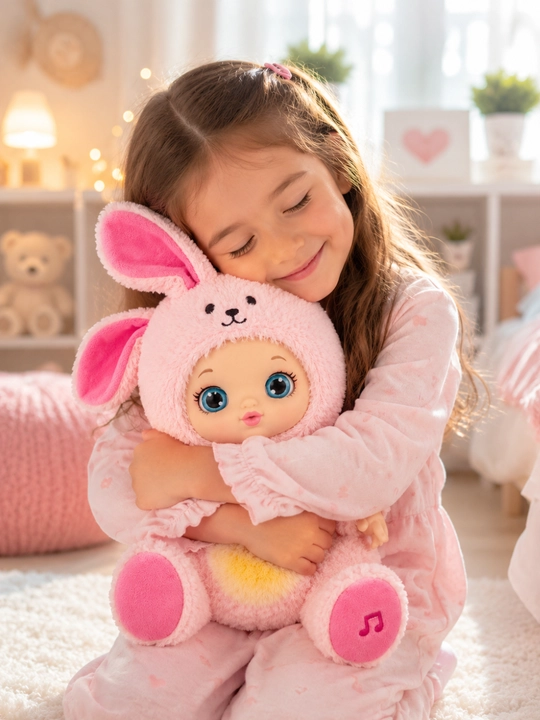 Мягкая игрушка, звуковая, для объятий, для девочек, от 3 лет