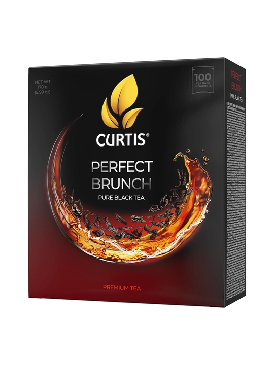Qora choy Curtis "Perfect brunch", 100 ta paketcha