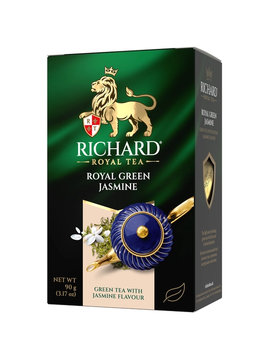 Bargli ko‘k choy Richard "Royal Green Jasmine", 90 g