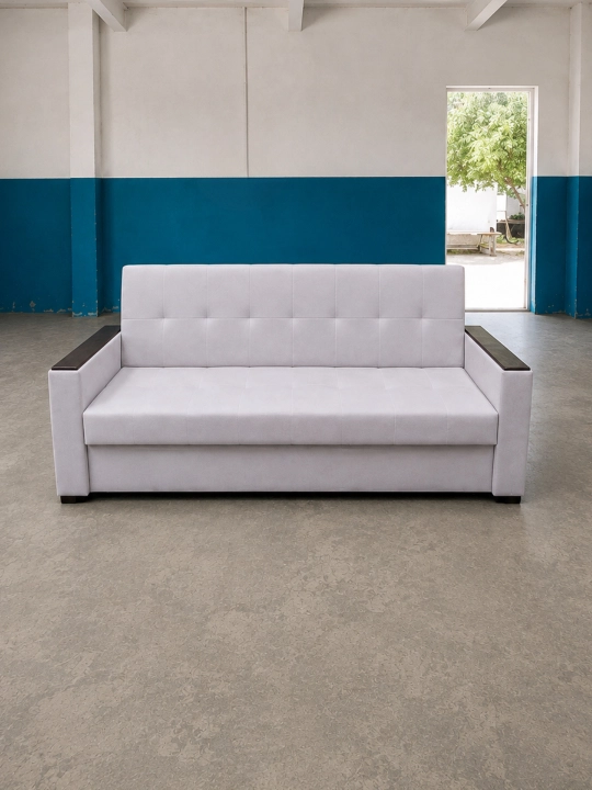Kitob-divan, saqlash uchun tortmasi bilan, 220x80 sm, divan-krovat. Sandiq