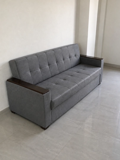 Kitob-divan, saqlash uchun tortmasi bilan, 220x80 sm, divan-krovat. Sandiq
