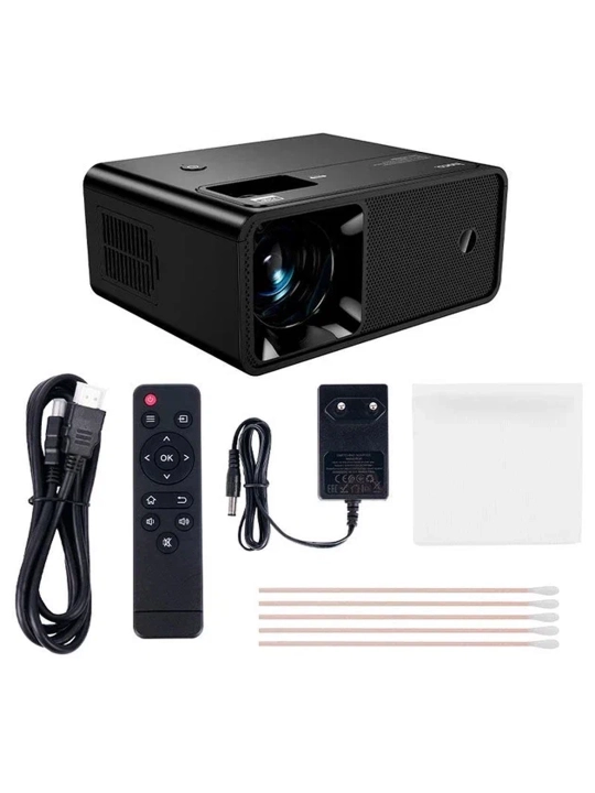Smart proyektor HOCO DT6 720p, Wi-Fi 2.4/5G, Bluetooth 5.1, Same Screen, HDMI, qora