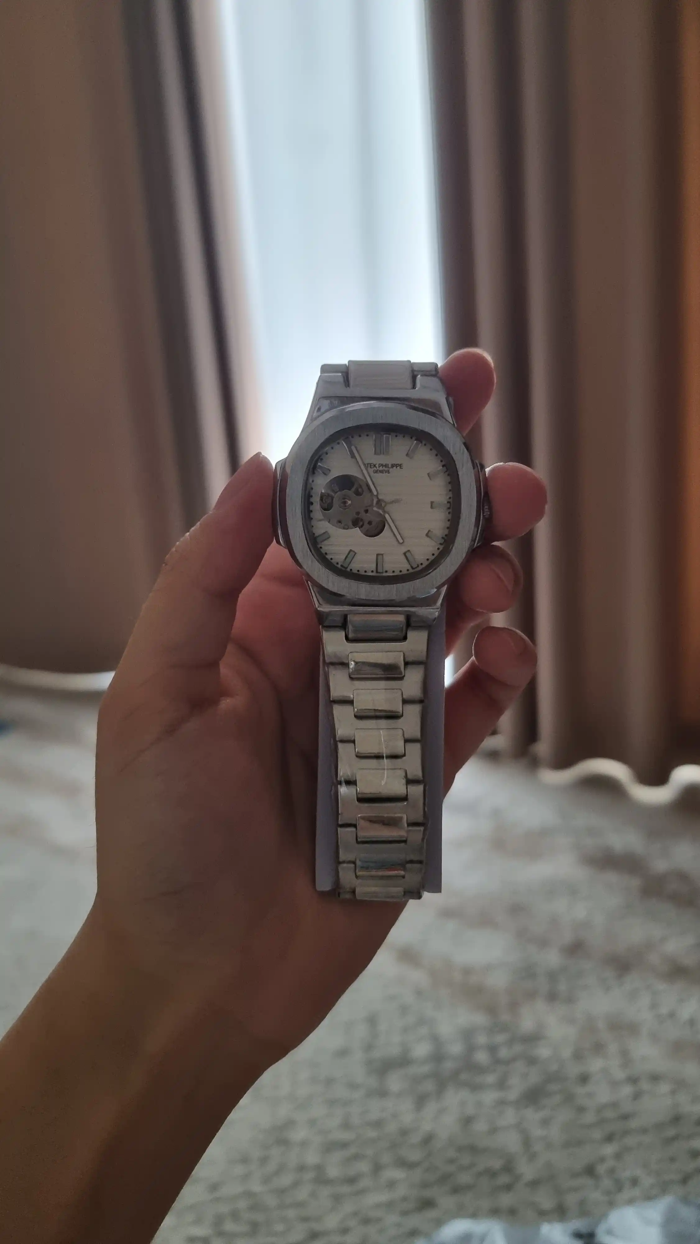 Erkaklar qo'l soati Patek Philippe mexanik, har qanday uslub uchun mos keluvchi dizayn