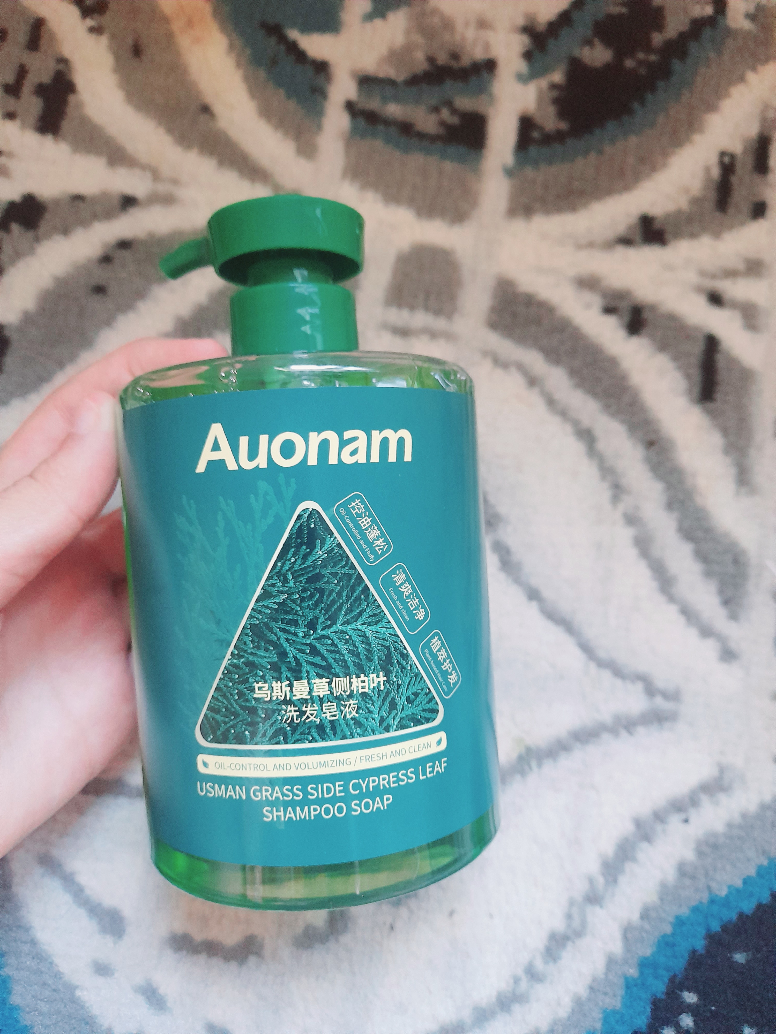 Soch o'stiradigan va to'kilishiga qarshi shampun Auonam ayollar va erkaklar uchun, 500ml