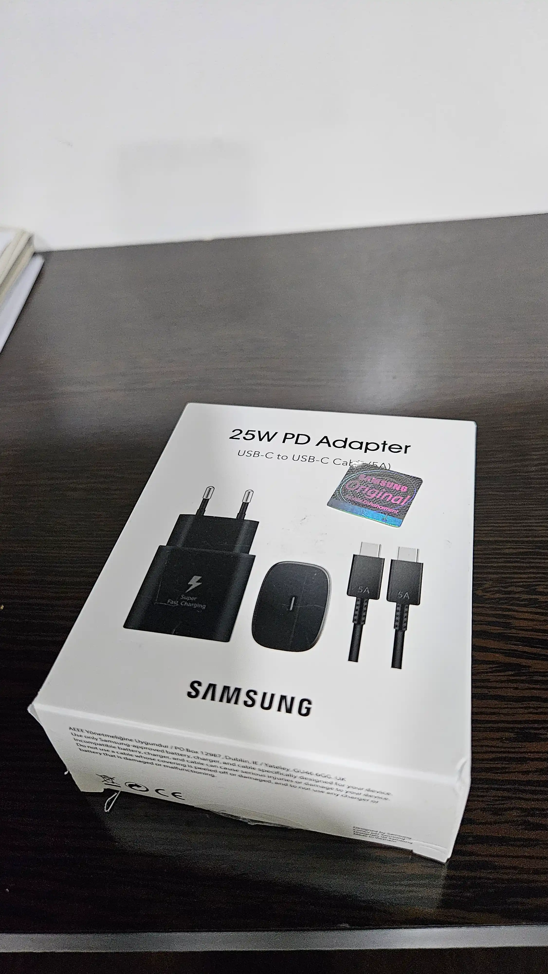 Samsung зарядное устройство 25 W с кабелем Type-C, очень быстрая зарядка