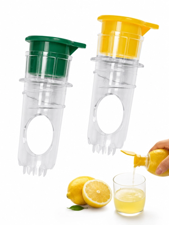Limon va apelsinlar uchun ko‘p funksiyali plastik qo‘l sharbat siqqich