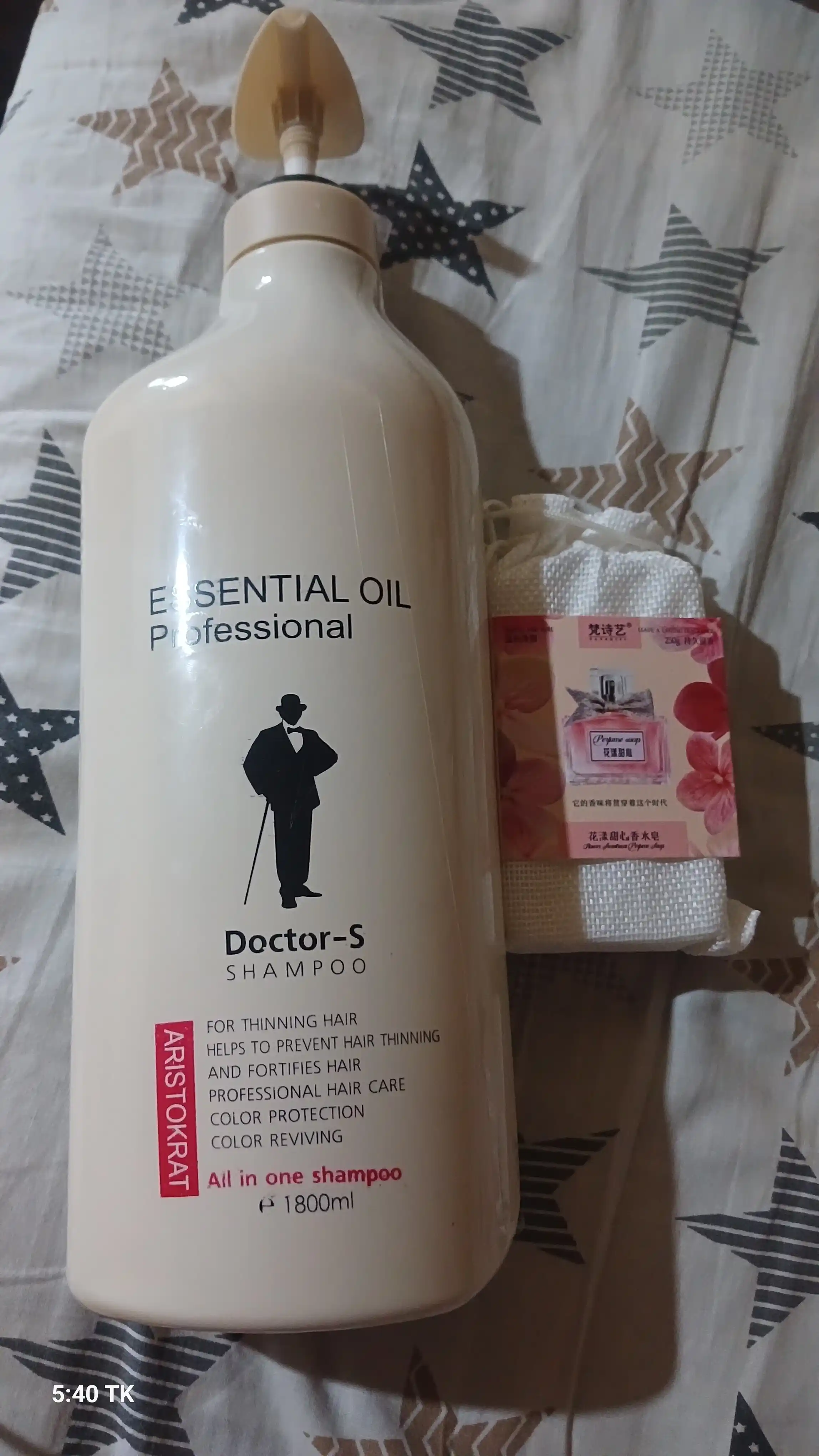 Doctor-S Essential Oil Professional shampun 750 ml, soch uchun shampun, to‘kilishga qarshi