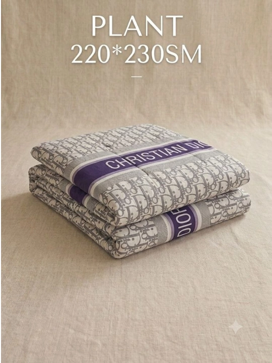 Ikki kishilik krovat uchun qavilgan pokryvalo-pled, 230x220 sm - 