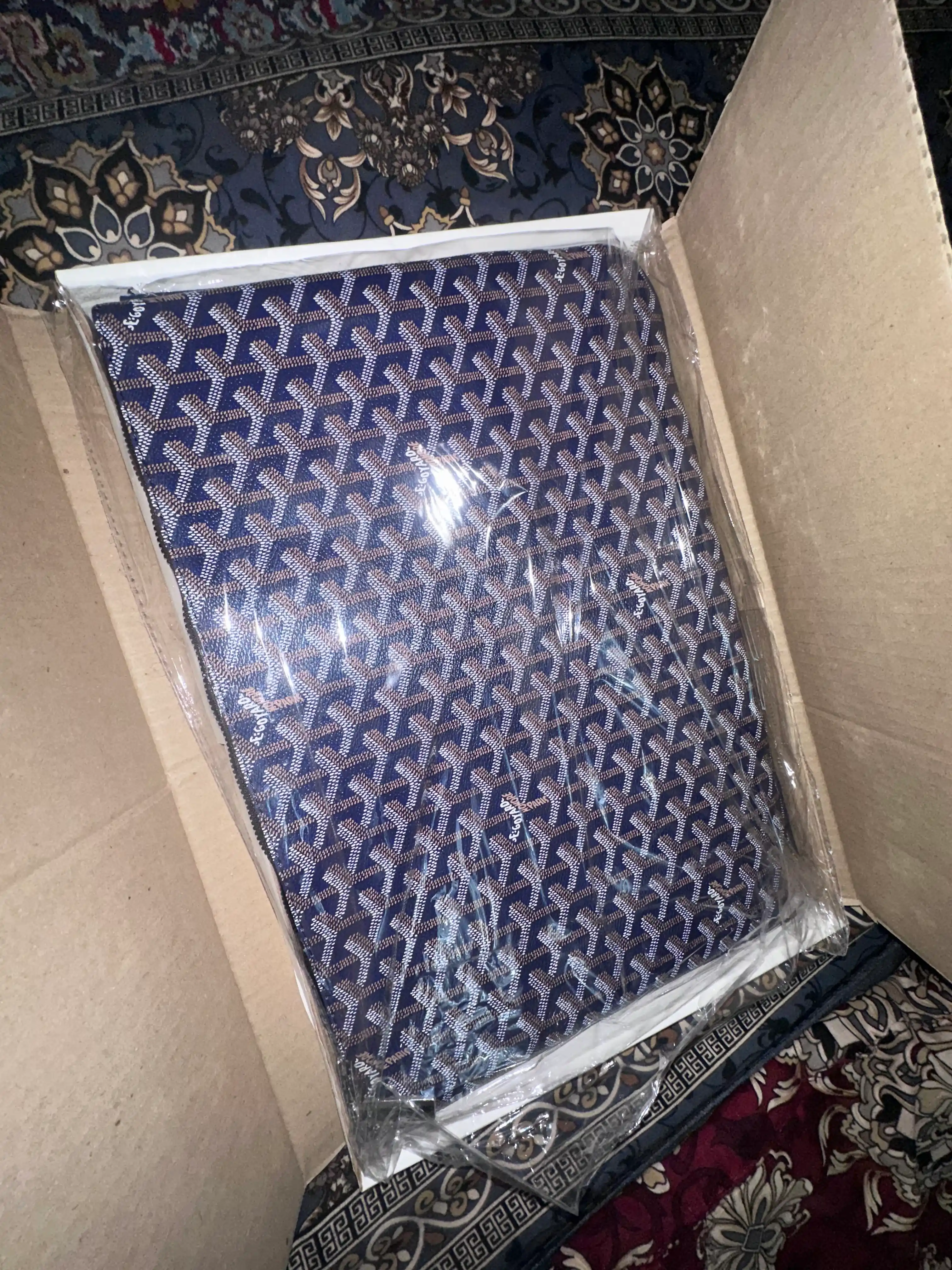 Мужская сумка Goyard из эко-кожи, барсетка для мужчин, дипломат