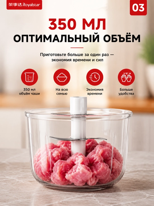 Simsiz elektr sarimsoq va go‘sht maydalagichi