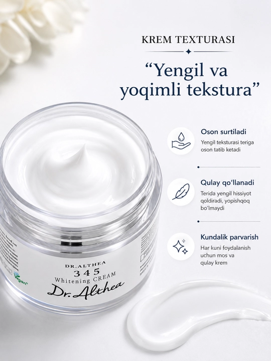 Dr.Althea 345 Whitening Cream yuz kremi