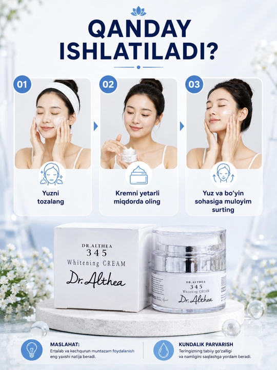 Dr.Althea 345 Whitening Cream yuz kremi