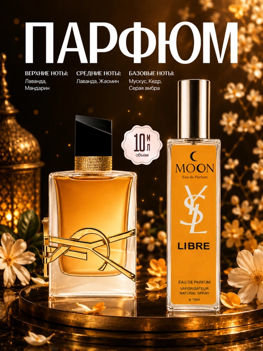 Набор духов для женщин Gucci Flora, Miss Dior, Devil's Intrigue, Libre, Lost Cherry, 6 в 1